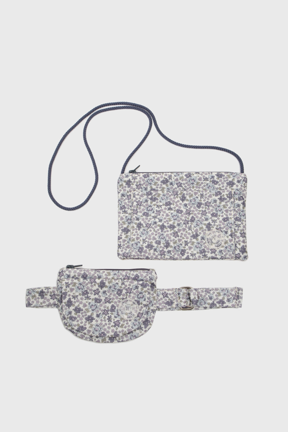Blue Flower Pouch Bag