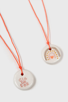 MEDALLA REVERSIBLE IDENTIFICATIVA DIABETES ARCO IRIS MANARINA