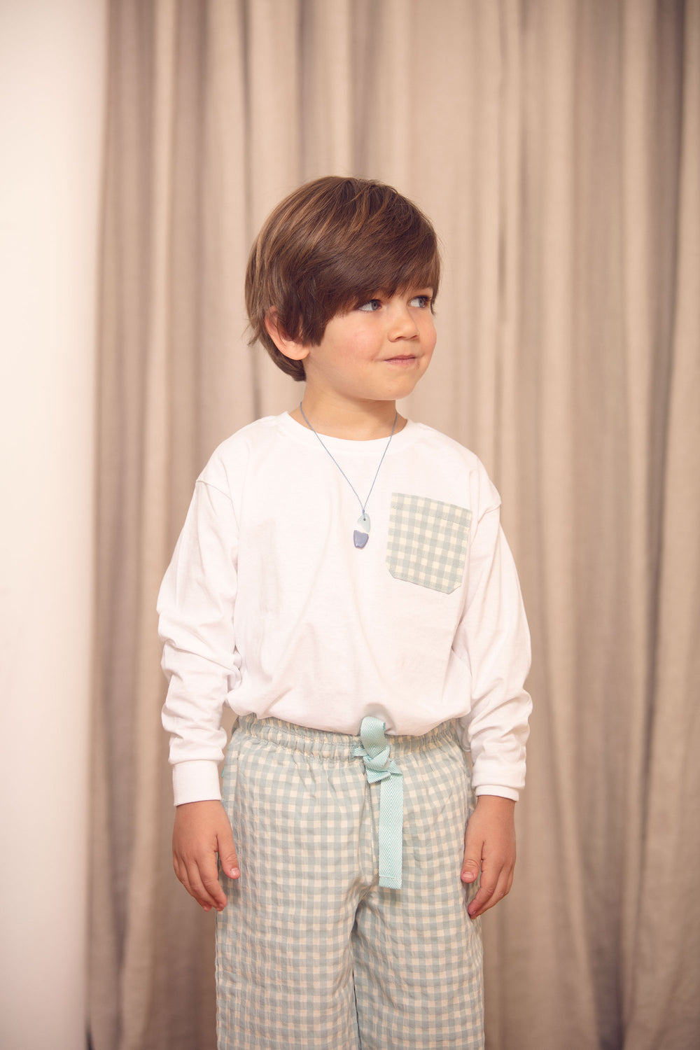 Blue Vichy Pajamas