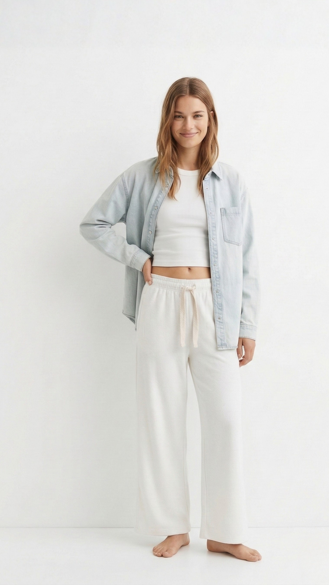 
                  
                    Pantalón Chándal Chica Wide Leg Blanco para Bomba de Insulina
                  
                