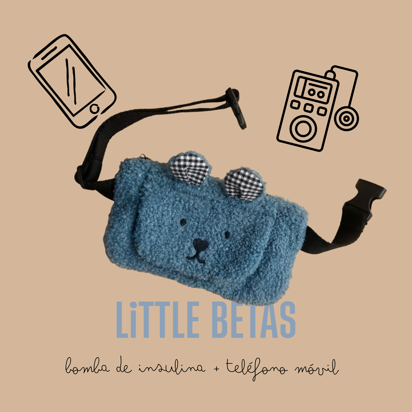 
                  
                    RIÑONERA OSITO  GRANDE  AZUL PARA BOMBA DE INSULINA Y MOVIL
                  
                