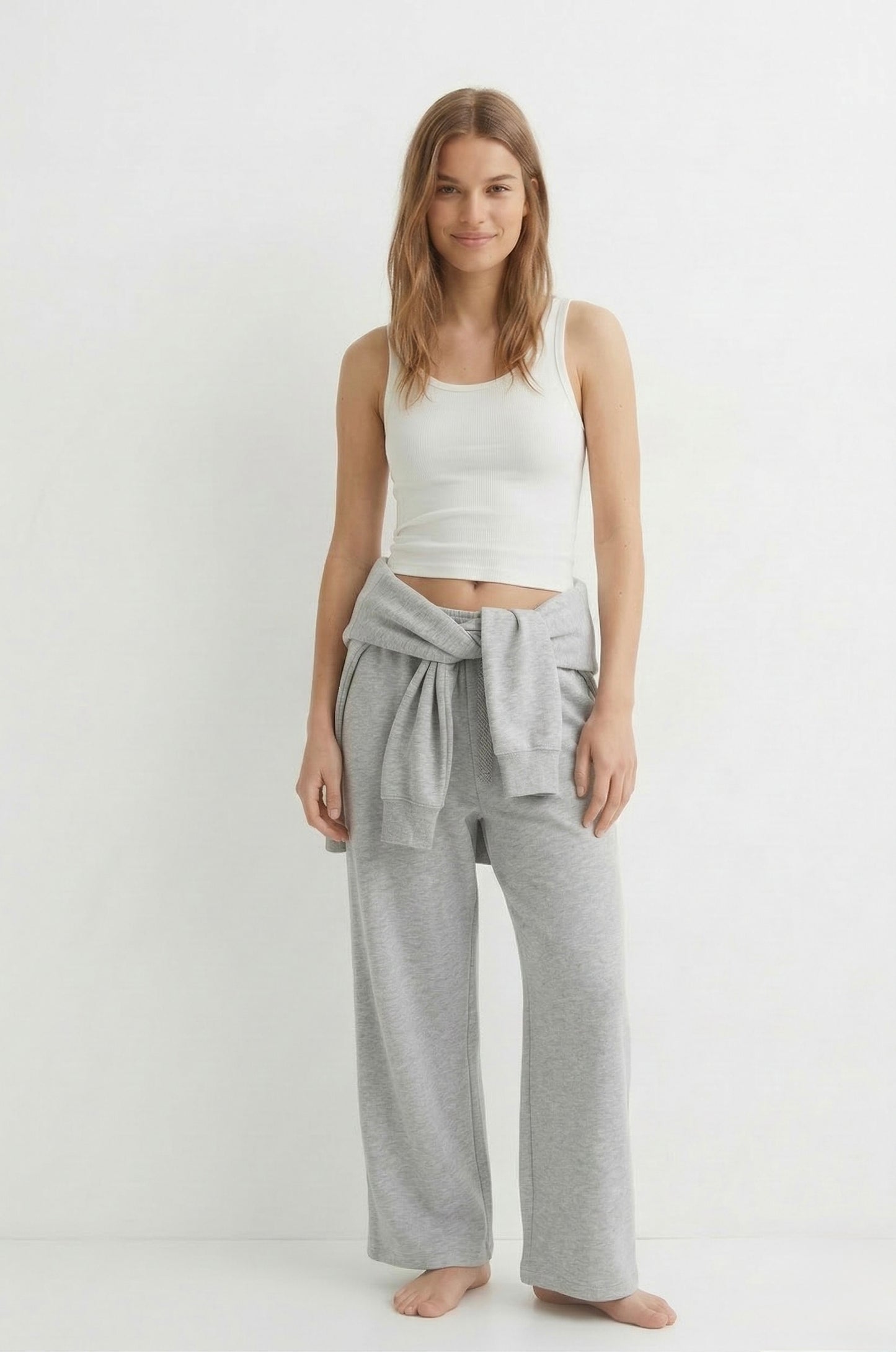 
                  
                    Pantalón Chándal Chica Wide Leg Gris para Bomba de Insulina
                  
                